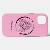 天体月星,ボヘミアン,エレガントな天文学,ピンク Case-Mate iPhoneケース (裏面 (横))