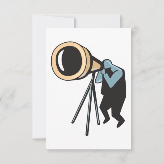 天体望遠鏡の招待状 招待状 (正面)