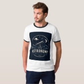 天体望遠鏡グラフィック Tシャツ (正面フル)