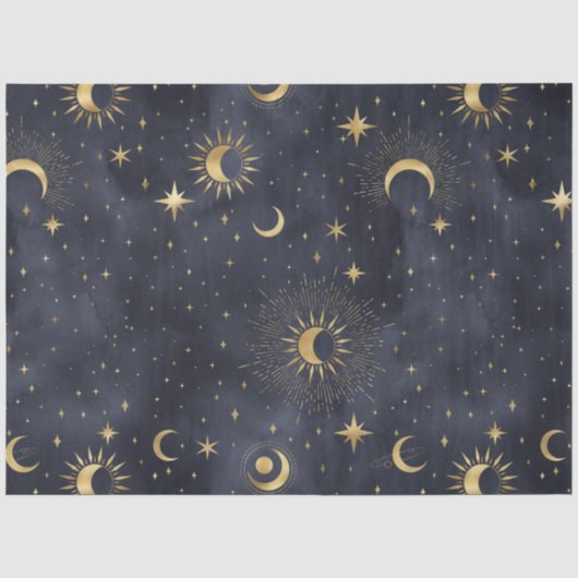 天体満天の夜シリーズ デザイン8 薄葉紙 (正面)