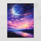 天体満月大挙式招待状 エンクロージャーカード (裏面)