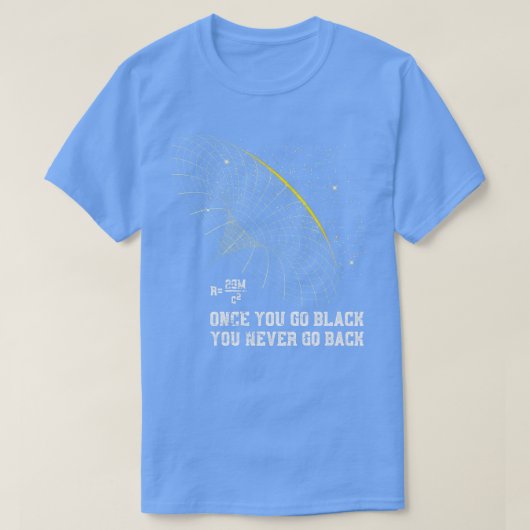 天体物理学ブラックホールプン物理学 Tシャツ (デザイン正面)