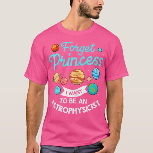 天体物理学天体望遠鏡 Tシャツ (正面)