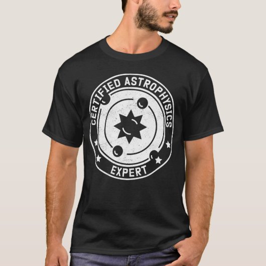 天体物理学専門家 Tシャツ (正面)