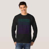 天体物理学 天文学 レトロ スペース Tシャツ (正面フル)