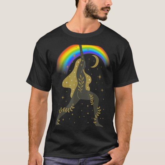 天体瞑想ヨガ Tシャツ (正面)