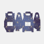天体神秘の星と月の結婚式 フェイバーボックス (折り畳みなし)