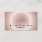 天体紙吹雪グローピンク 名刺 (正面)