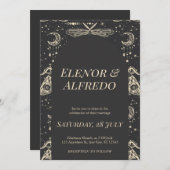 天体結婚式の招待 招待状 (正面/裏面)