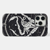 天体蠍座〔占星術の〕十二宮図標識 iPhoneケース (裏面横)