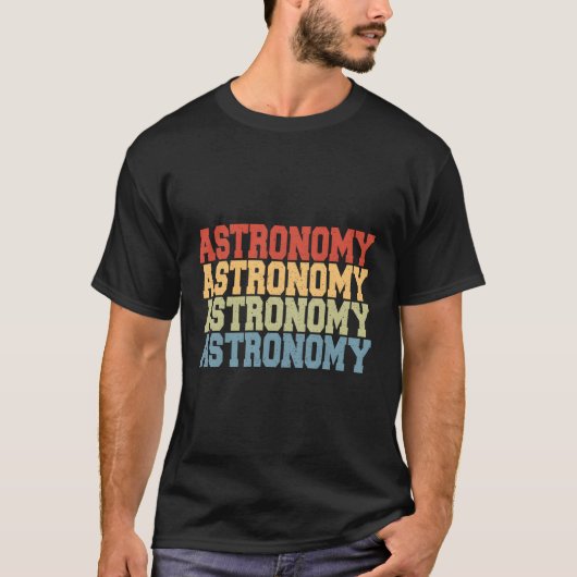 天体観測望遠鏡 Tシャツ (正面)