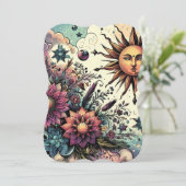 天体誕生日恵みカード | グリーティングカード (スタンド正面)