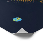 天体調和 | サンモダン&ムーンウォールアート ポスター (角)