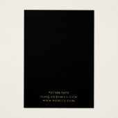 天体金ゴールドブラックサンムーンジュエリーディスプレイカード (裏面)