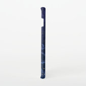 天体金ゴールド星青色フローラ色あせた金ゴールド文字 SAMSUNG GALAXYケース (右側)