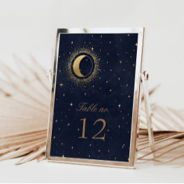天体金ゴールド結婚星のテーブル番号 出欠カード