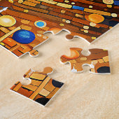 天体金ゴールド銀河系パズル ジグソーパズル (側面)