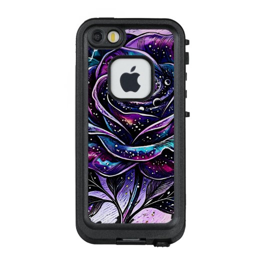 天体銀河バラ渦巻星雲 オーダーメイド商品 LifeProof iPhoneケース (裏面)