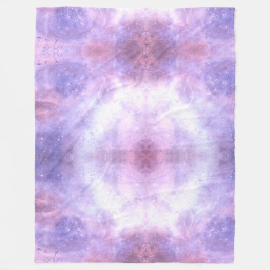 天体銀河系模様 フリースブランケット (正面)