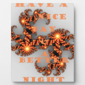 天体銀河：よい一日を＆もっと良いものを フォトプラーク (正面)