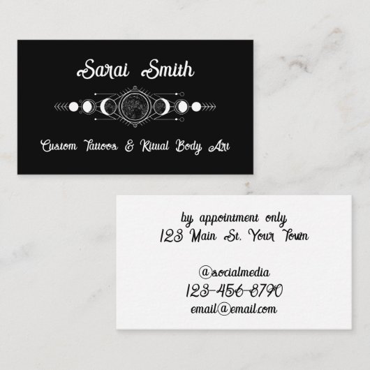 天体錬金術の名刺 名刺 (正面/裏面)