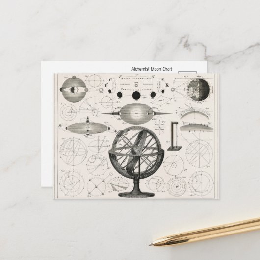 天体錬金術師の月 ポストカード (正面/裏面インサイチュ)