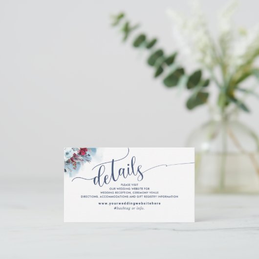 天体開花結婚のウェブサイト/詳細 エンクロージャーカード (スタンド正面)