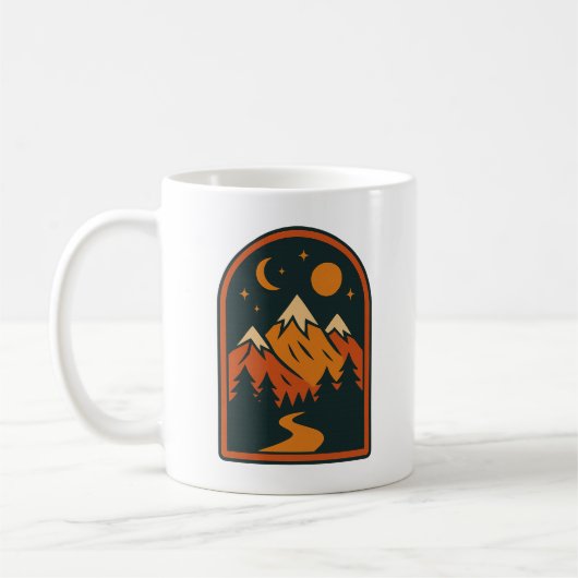 天体風景クラシックマグ コーヒーマグカップ (左)