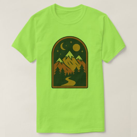 天体風景メンズTシャツ Tシャツ (デザイン正面)
