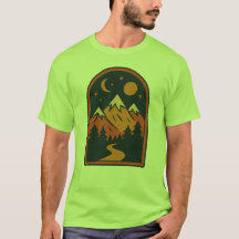 天体風景メンズTシャツ