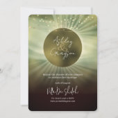 天体食のエレガントな結婚式 招待状 (正面)