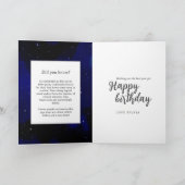 天体〔占星術の〕十二宮図記号ファンタジー山羊座誕生日 カード (内部)