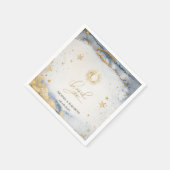 天体 太陽 月 星 水彩画 スタンダードカクテルナプキン (角)