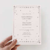 天体 星空の夜 フォトウェディング 招待状