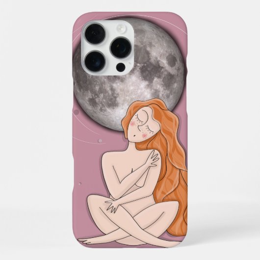 天体iPhoneケース - 手描きイラスト iPhoneケース (裏面)