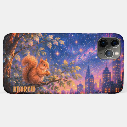 天体iPhoneケース。星空観察と街の灯りのギフト Case-Mate iPhoneケース (裏面(横))