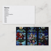 天使およびポートレートのreflecを持つマドンナそして子供 名刺 (正面/裏面)