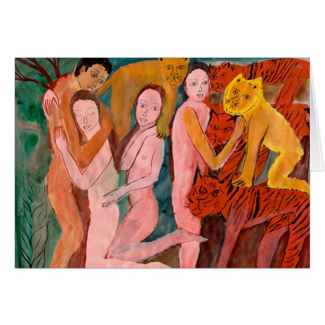 天使およびライオン (正面横)