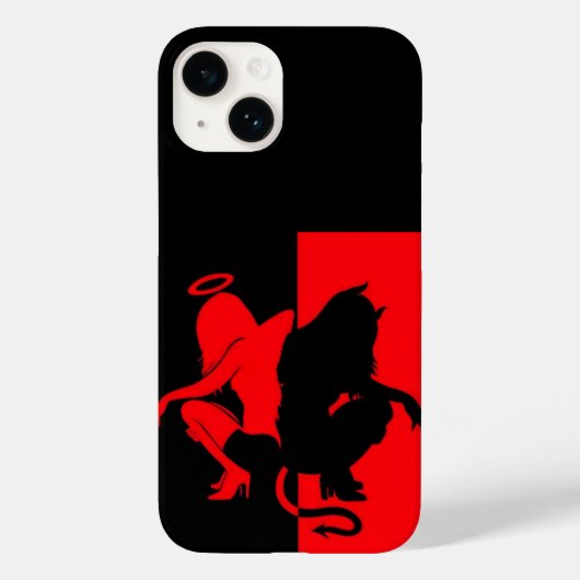 天使か悪魔 Case-Mate iPhoneケース iPhone 14ケース (裏面)