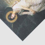 天使がアボット・セイヤーによって岩に座る 薄葉紙 (詳細)