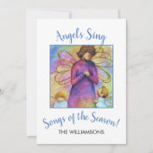 天使がクリスマスを歌う シーズンカード (正面)
