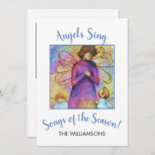 天使がクリスマスを歌う シーズンカード (正面/裏面)