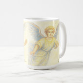 天使がスマイルと一緒に逃げる コーヒーマグカップ (正面右)