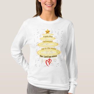 天使がハレルヤを歌う主は来! Tシャツ