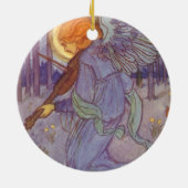 天使がバイオリンを弾く、ヴィンテージ ミュージック セラミックオーナメント (裏面)
