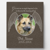 天使がペットに変身して愛の意味を教えてくれた フォトプラーク (正面)