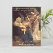 天使がメアリーにクリスマスの祝福を歌う シーズンカード (スタンド正面)