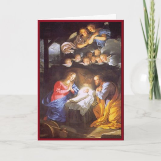 天使が上に上がるカスタムグリーティングカード シーズンカード (正面)