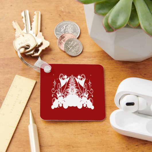 天使が任意の色に変カスタム更する キーホルダー (デスク)