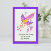 天使が友達をスケッチに連れて来るキス|過去記事 サンキューカード (スタンド正面)